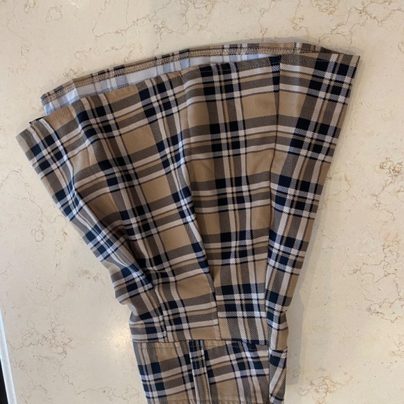 High Waist Tartan Pleated Skirt, small, SHEIN - Picture 3 of 4